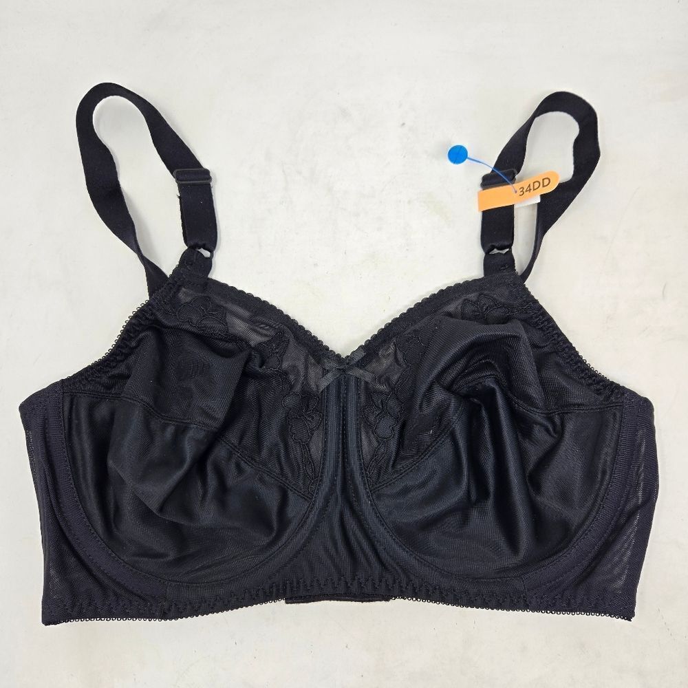 BALI Black Full Coverage Bra Size 34DD 0180 NWT